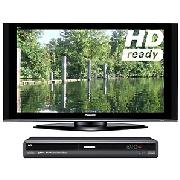 Panasonic Viera TH50PZ70B Plasma HD Ready Digital Television, 50 inch and Dvd Recorder/ Digital Box