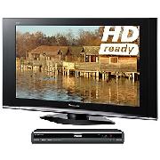 Panasonic Viera TX37LZD70 LCD HD Ready Digital Television, 37 inch and Dvd/HDd Recorder